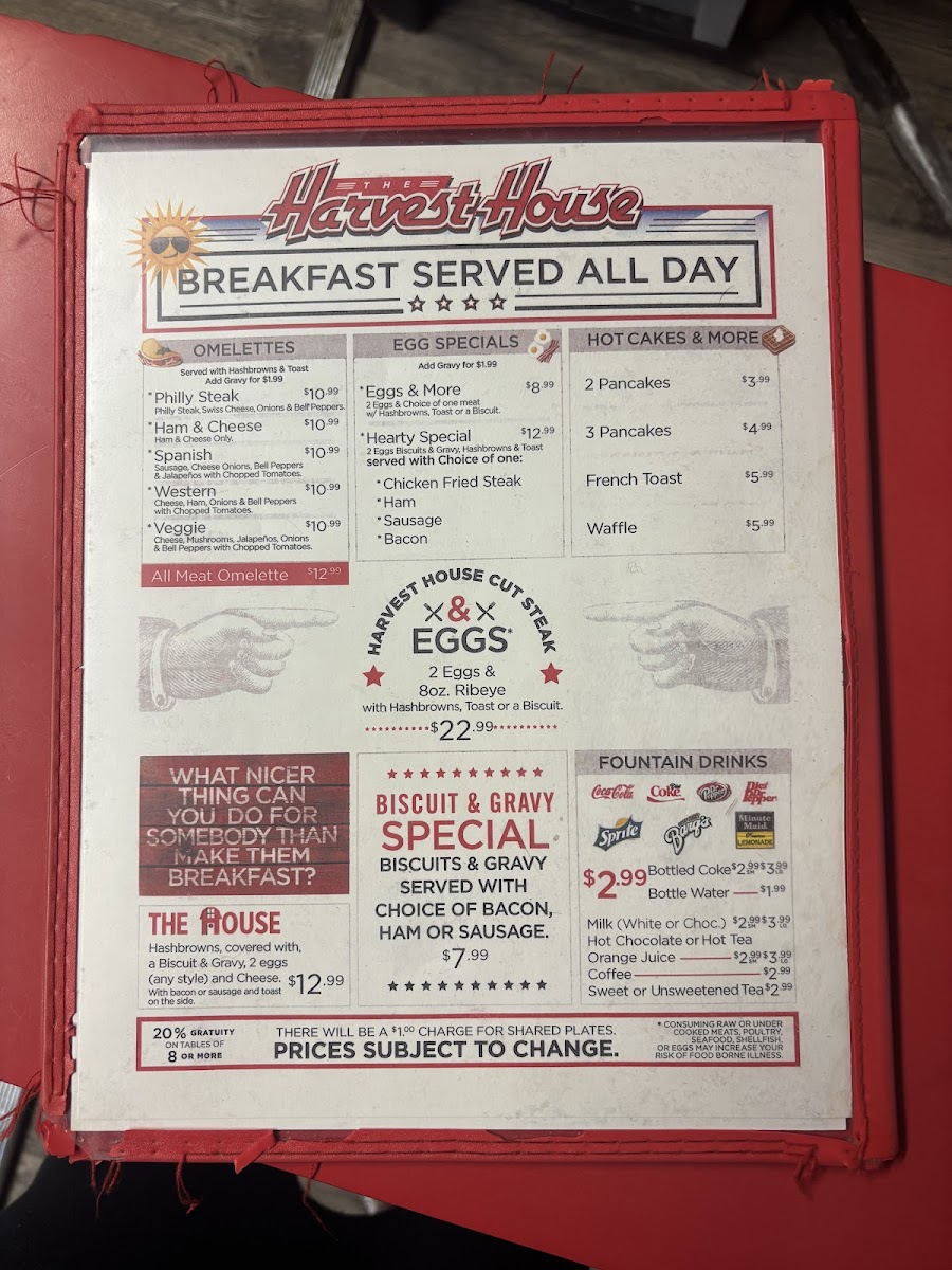 Harvest House Restaurant Menu - Image 3